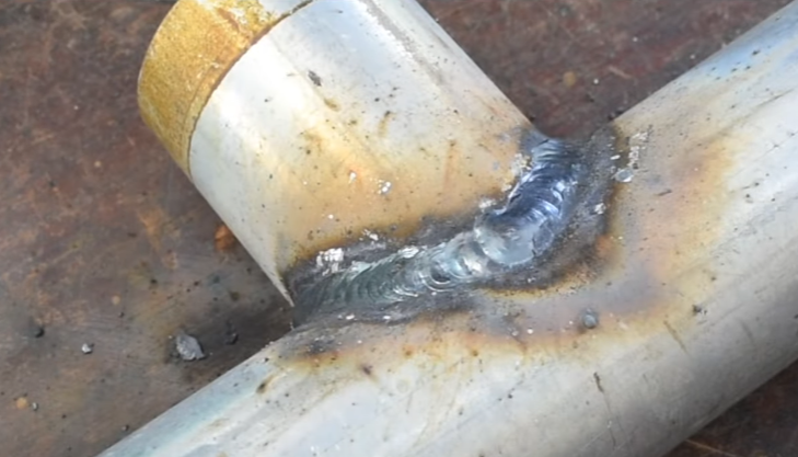 steel pipe welding, joints, coating burned